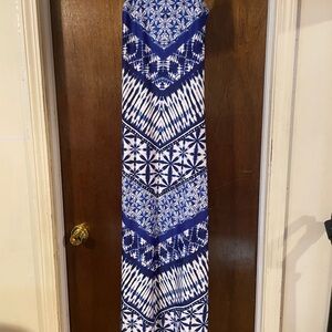 VENUS Blue and White Maxi Dress